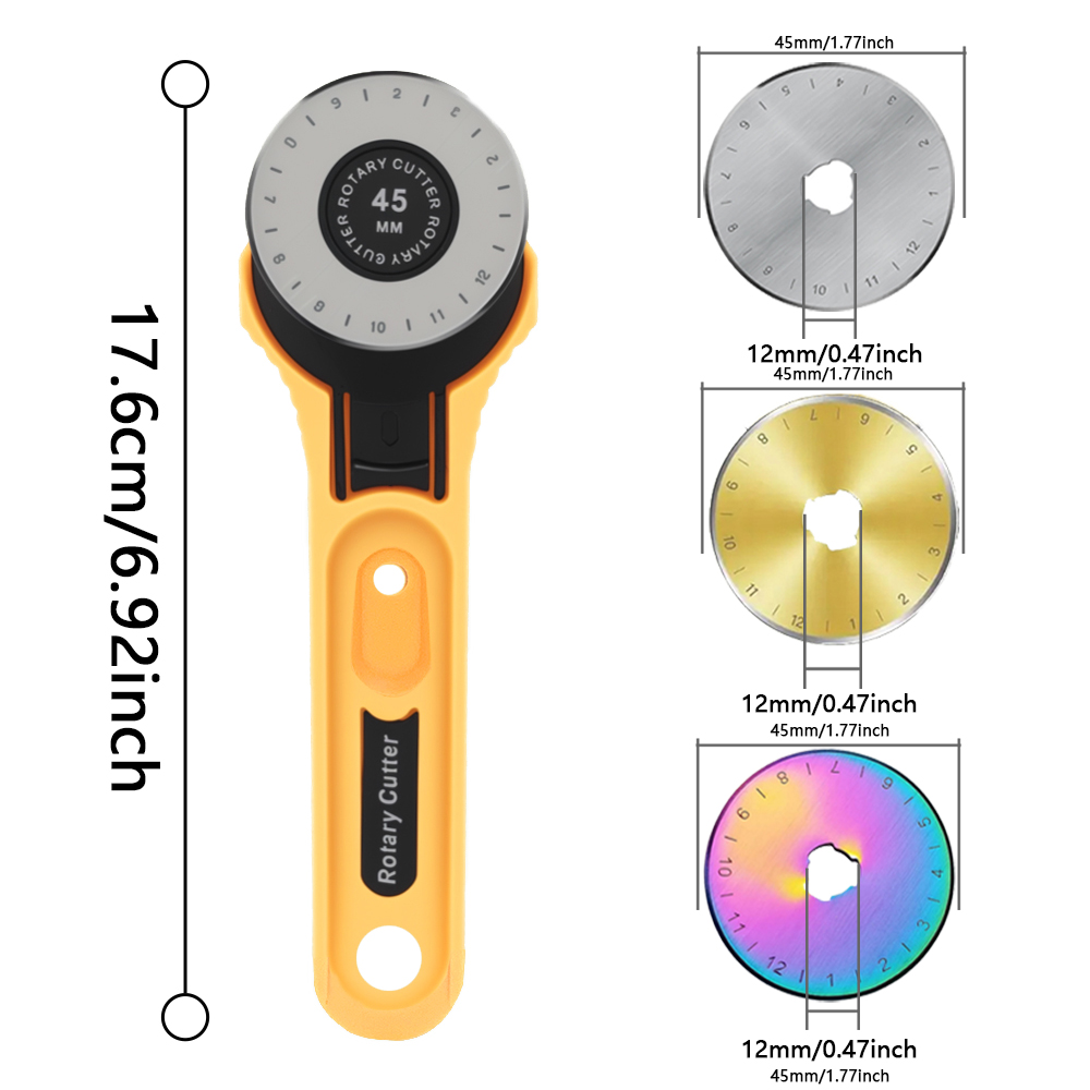 45mm Rotary Fabric Cutter Leat - Rotary Cutter For Fabric 45Mm ulasan dan harga