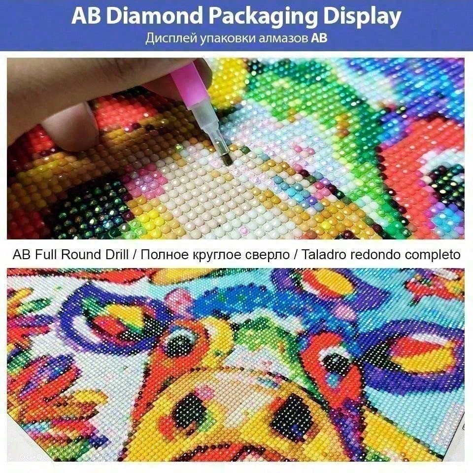 1 piece - Potdemiel-5D-DIY - F - 5D Diamond Painting Kit Full Drill ulasan dan harga