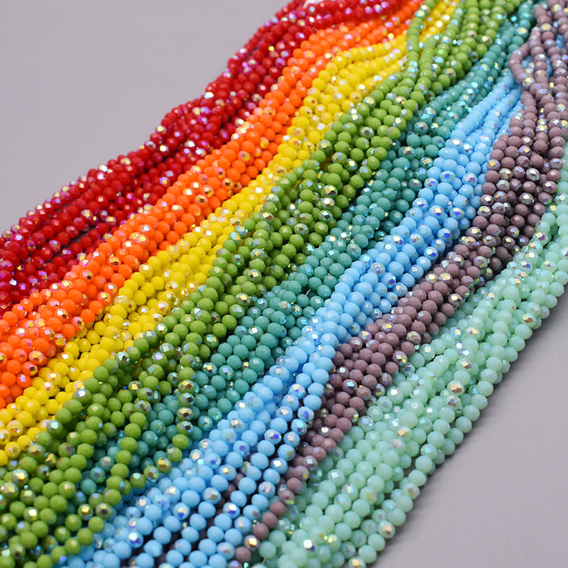 4mm Color scheme 6 strand/bag  - Glass Seed Beads 2Mm Jewelry Making ulasan dan harga