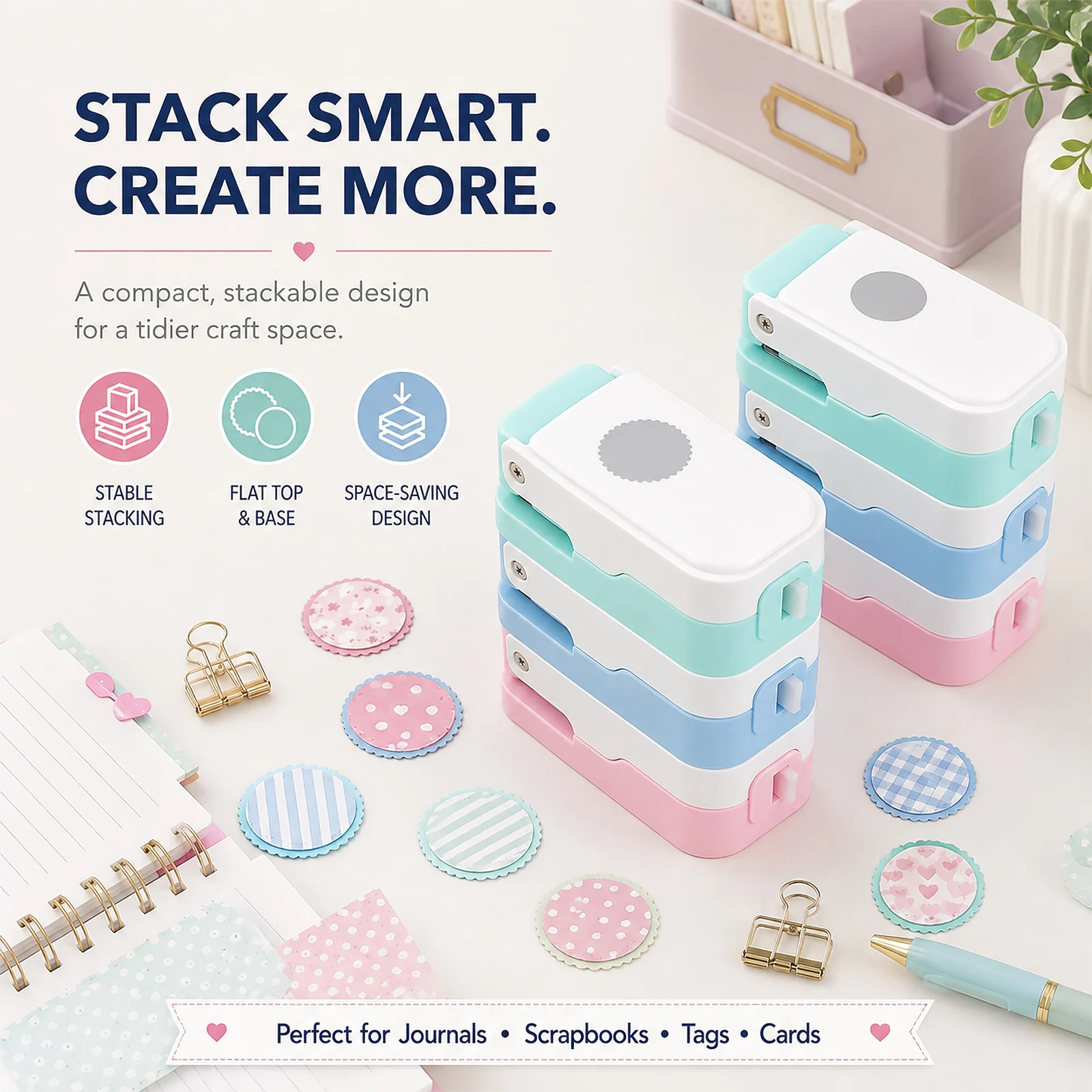 Layering Postage Stamp Circle  - Scrapbooking ulasan dan harga