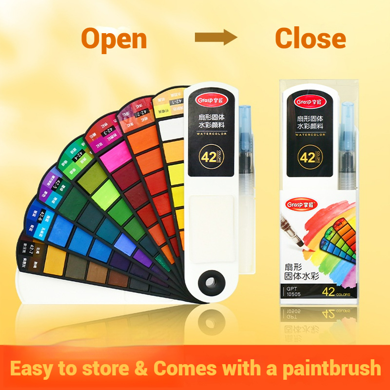 18/24/42/60 Solid Watercolor P - Watercolor Paint Set Solid Pigment ulasan dan harga